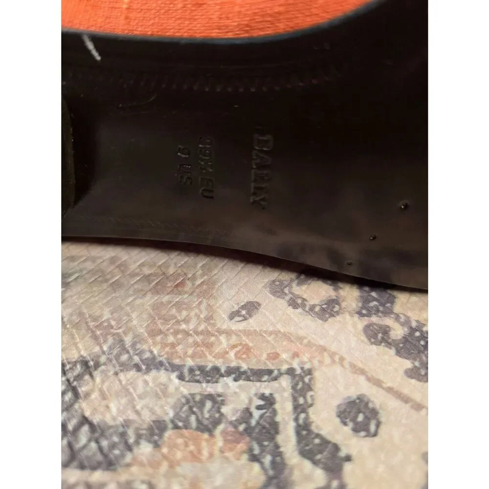 BALLY W/ Strap  Orange River Calf Leather Flats MSRP $552 Extremely Rare